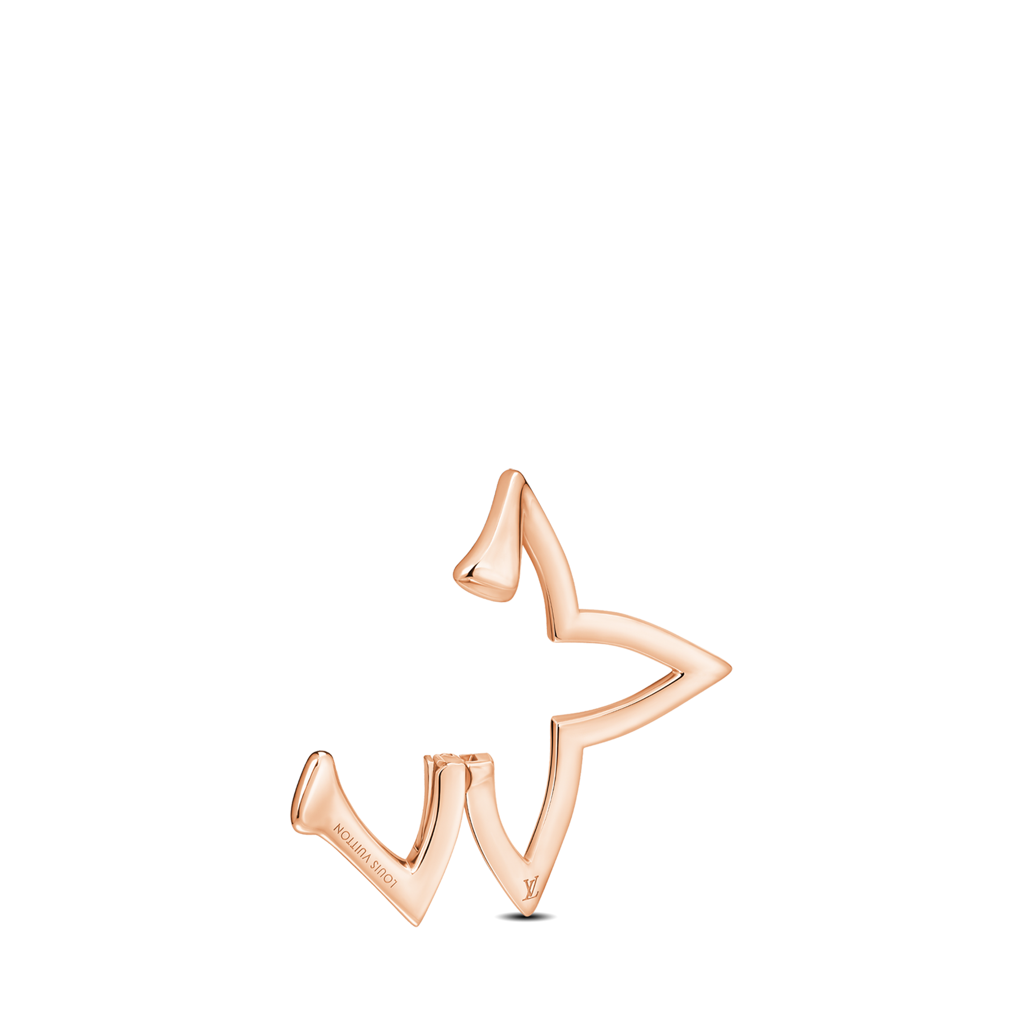  Categories Earrings Ombre Blossom Overlap Hoop, Pink Gold and Diamonds | Louis Vuitton ® (Product zoom)