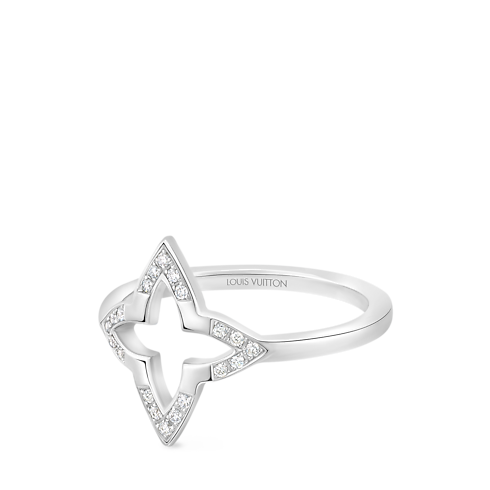 Categories Rings Ombre Blossom Ring, White Gold and Diamonds | Louis Vuitton ® (Product zoom)