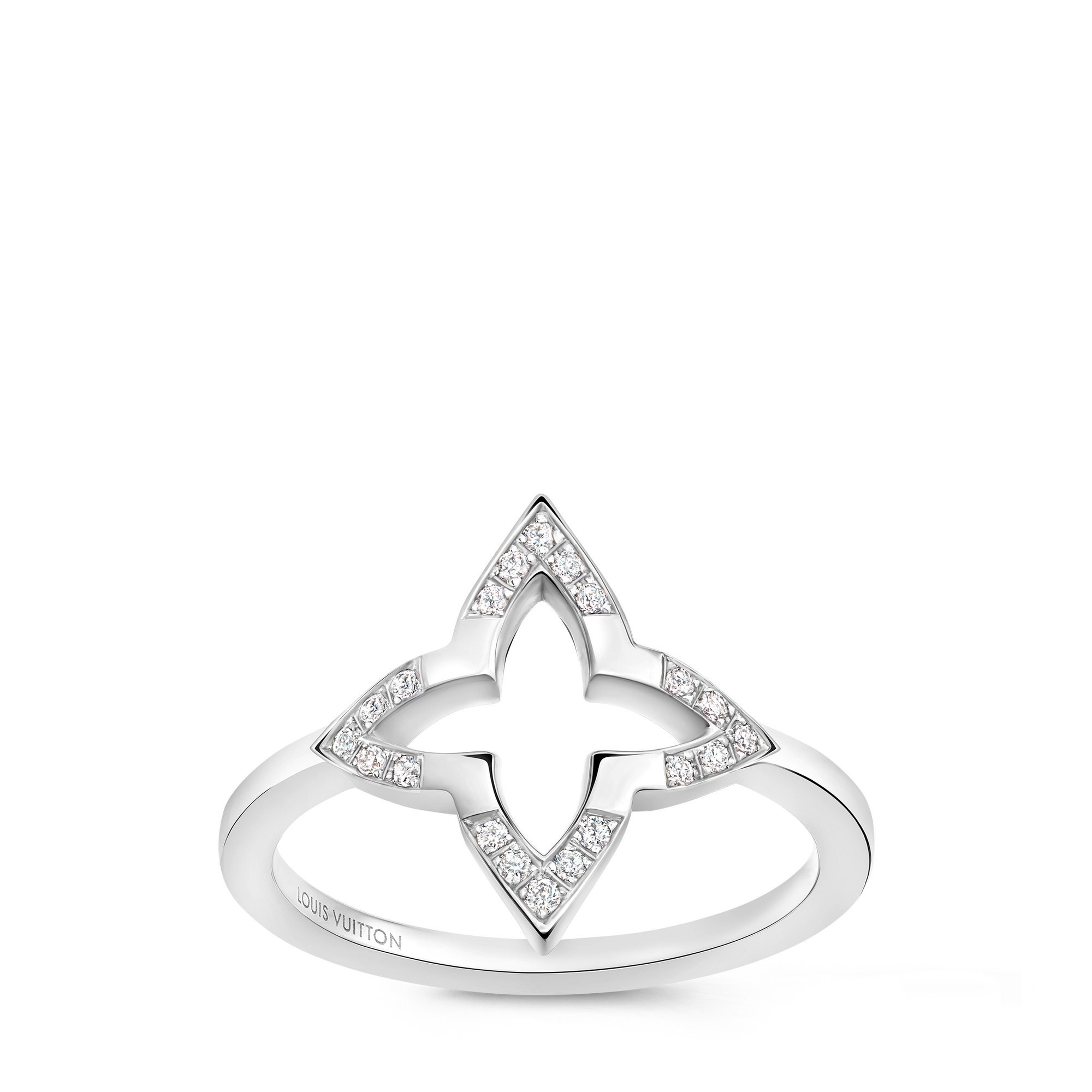  Categories Rings Ombre Blossom Ring, White Gold and Diamonds | Louis Vuitton ® (Product zoom)