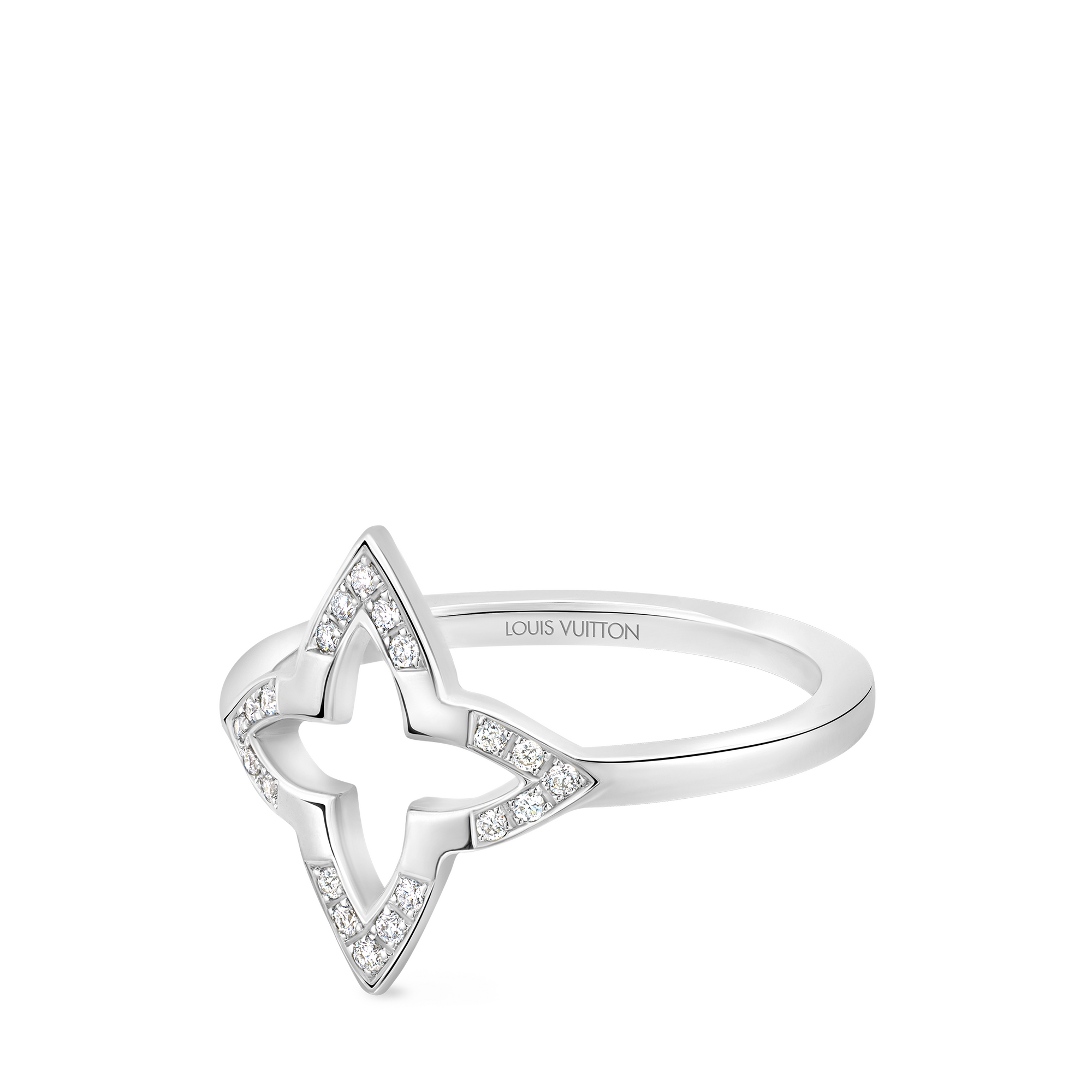  Categories Rings Ombre Blossom Ring, White Gold and Diamonds | Louis Vuitton ® (Product zoom)