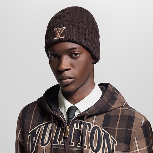 S00 Accessories Hats, Beanies and Gloves Only LV Mini Cable Beanie | Louis Vuitton ® (Product zoom)