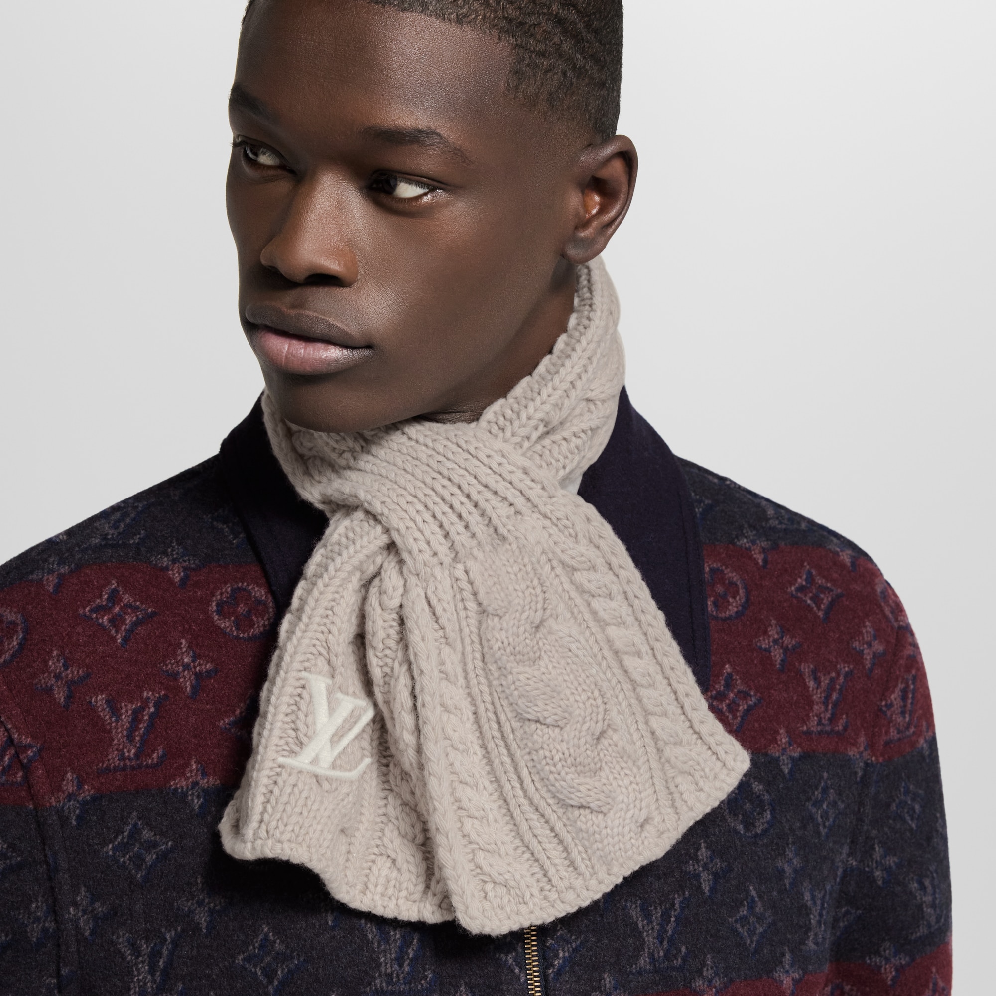 S00 Accessories Scarves Only LV Mini Cable Scarf | Louis Vuitton ® (Product zoom)