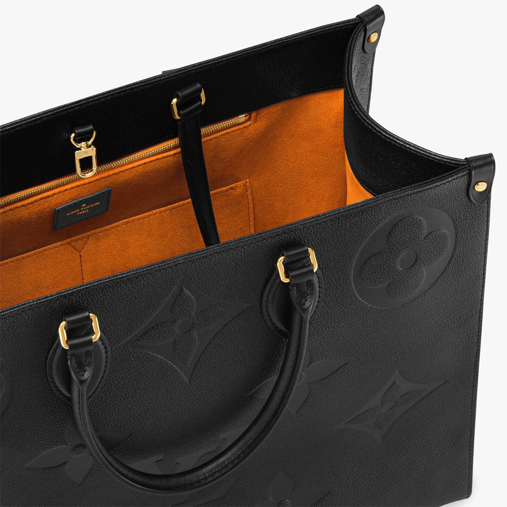 Monogram Empreinte Louis Onthego Vuitton Onthego Black Leather