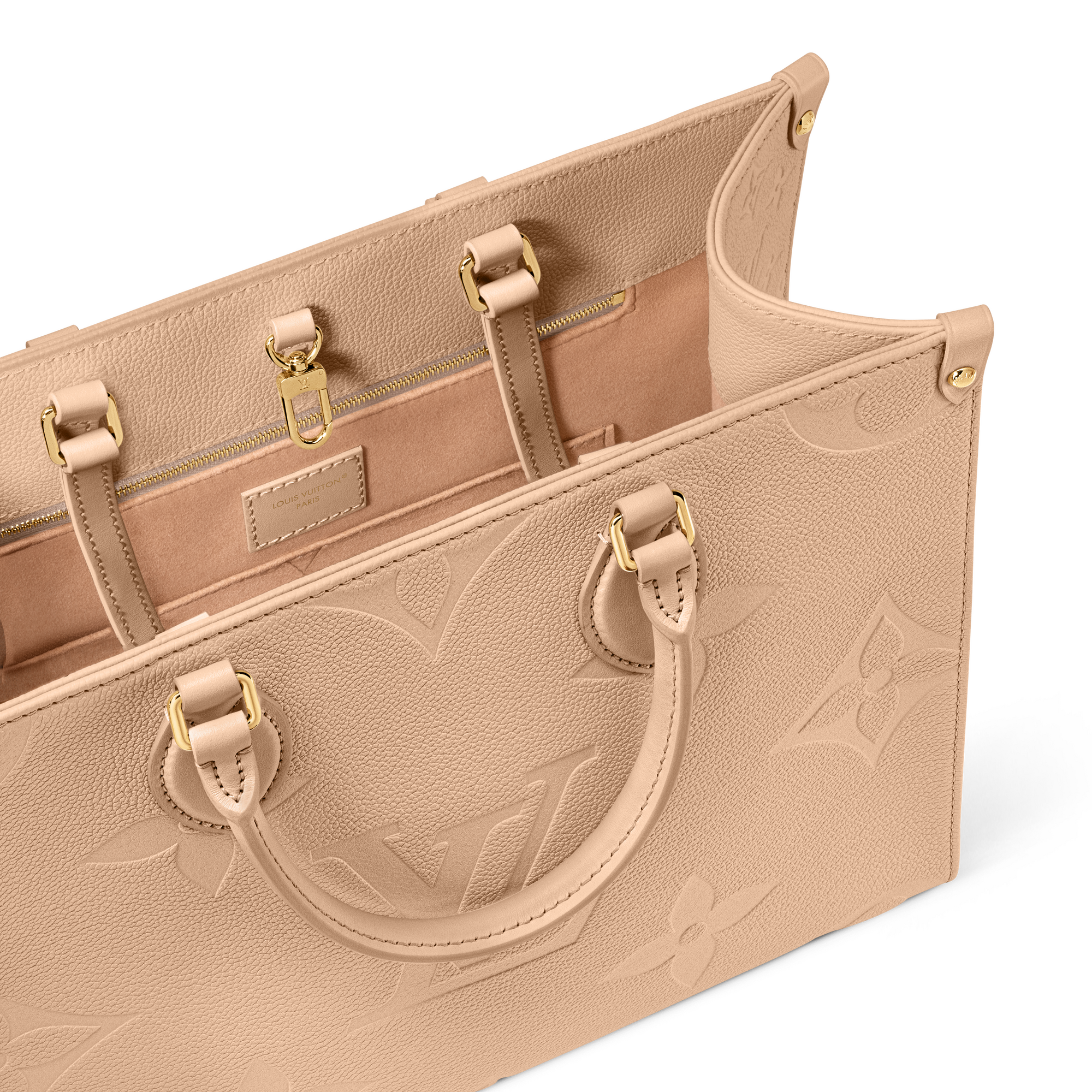 Monogram Empreinte Leather Handbags All Collections OnTheGo MM | Louis Vuitton ® (Product zoom)