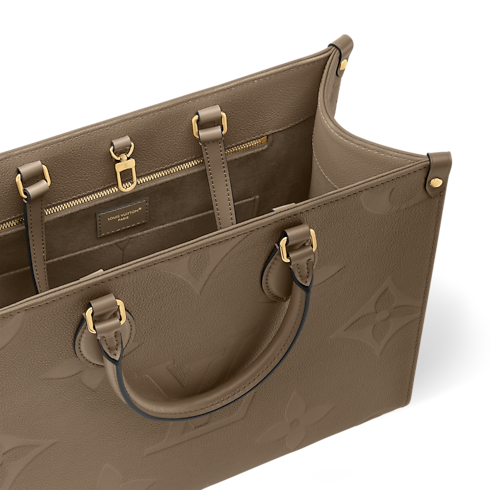 Monogram Empreinte Leather Handbags All Collections Onthego MM | Louis Vuitton ® (Product zoom)
