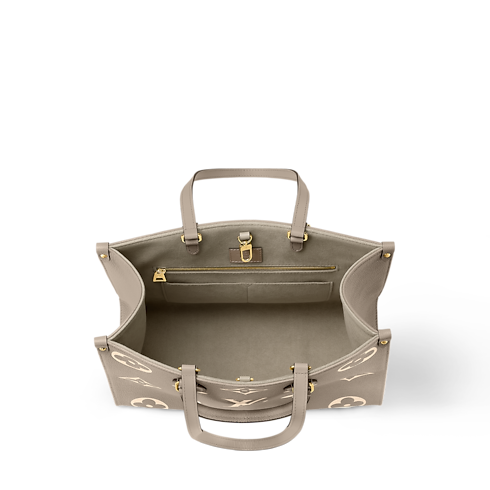Bicolor Monogram Empreinte Leather Handbags All Collections OnTheGo MM | Louis Vuitton ® (Product zoom)