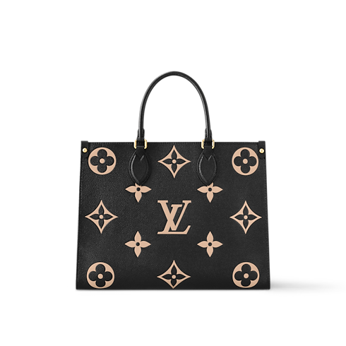 Bicolor Monogram Empreinte Leather Handbags All Collections OnTheGo MM | Louis Vuitton ® (Product zoom)