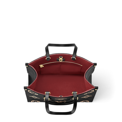 Bicolor Monogram Empreinte Leather Handbags All Collections OnTheGo MM | Louis Vuitton ® (Product zoom)