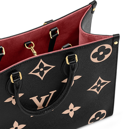 Bicolor Monogram Empreinte Leather Handbags All Collections OnTheGo MM | Louis Vuitton ® (Product zoom)