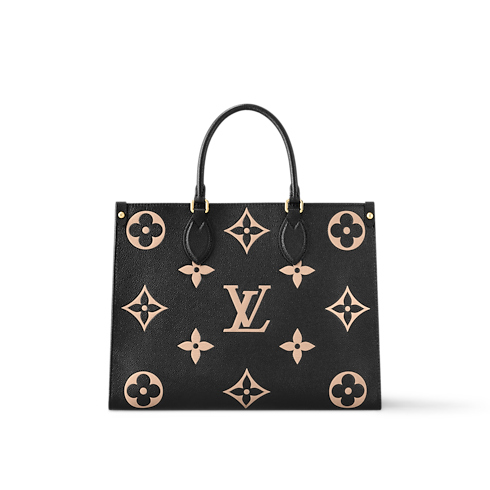 Bicolor Monogram Empreinte Leather Handbags All Collections OnTheGo MM | Louis Vuitton ® (Product zoom)