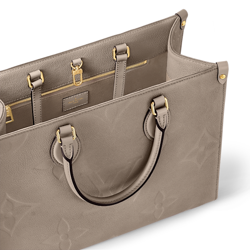 Monogram Empreinte Leather Handbags All Collections Onthego MM | Louis Vuitton ® (Product zoom)