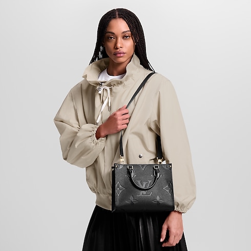 Monogram Empreinte Leather Handbags All Handbags Onthego PM | Louis Vuitton ® (Product zoom)