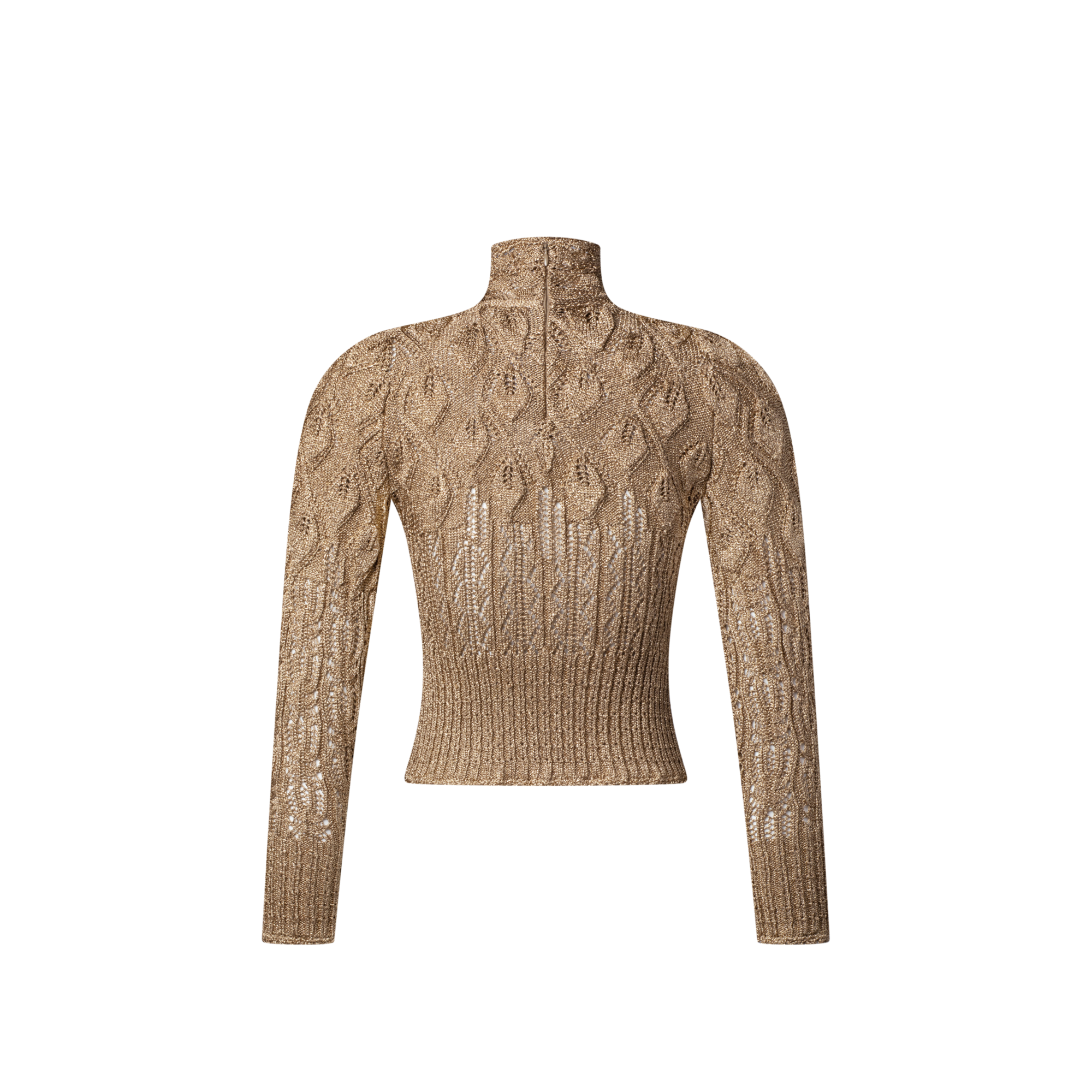  Ready-to-Wear Knitwear Openwork Glitter Knit Pullover | Louis Vuitton ® (Product zoom)