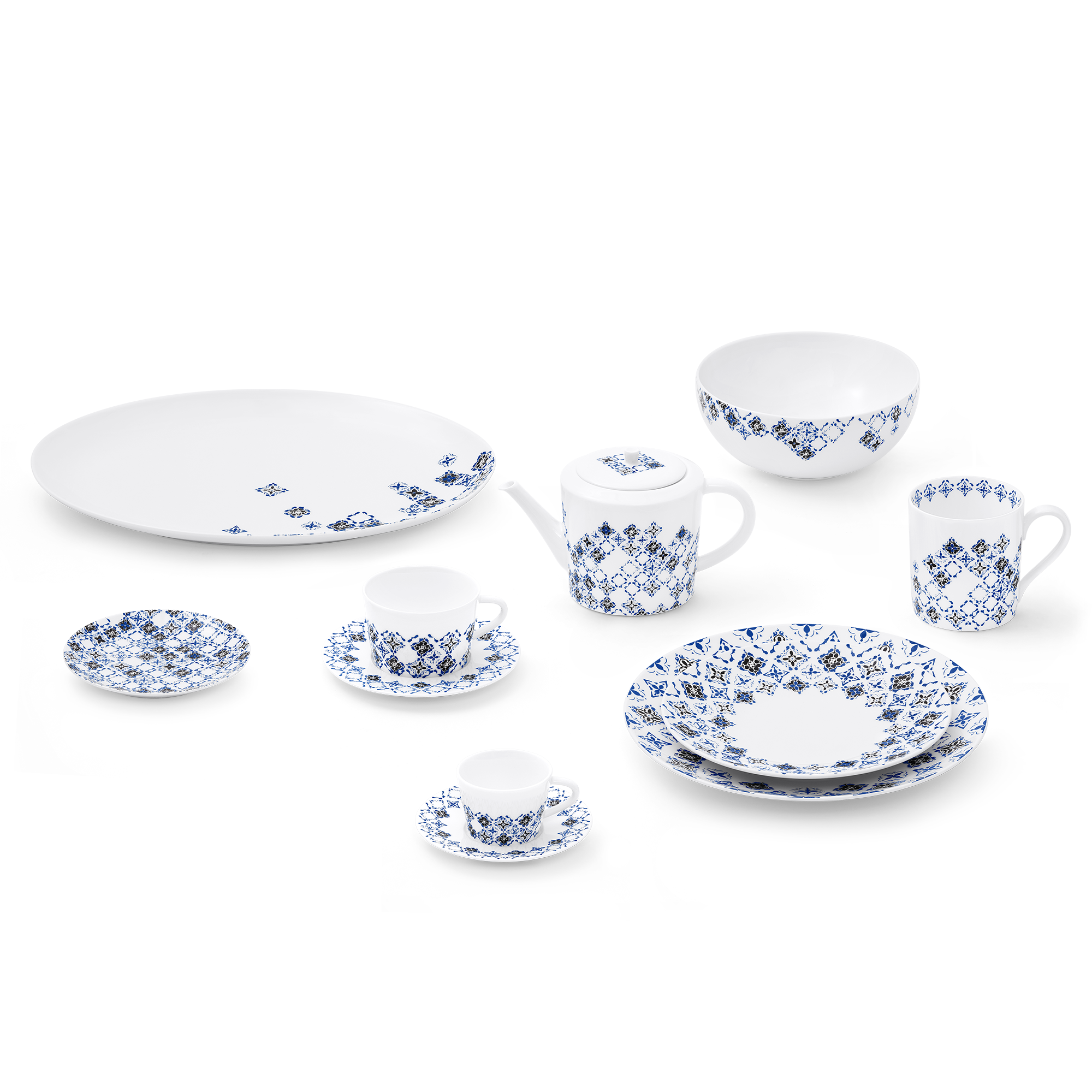  Home and Art of Dining Art of Dining Oval Plate LV By The Pool | Louis Vuitton ® (Product zoom)