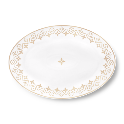 Home and Art of Dining Art of Dining Oval Plate Monogram Flower Tile | Louis Vuitton ® (Product zoom)