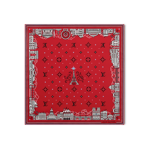 Paris City Bandana Square 55 Front View