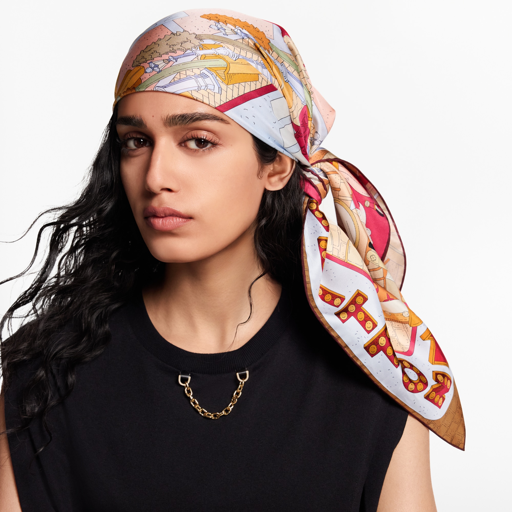 S00 Accessories Silk Squares and Bandeaus  Paris En Beaute Square 90 | Louis Vuitton ® (Product zoom)