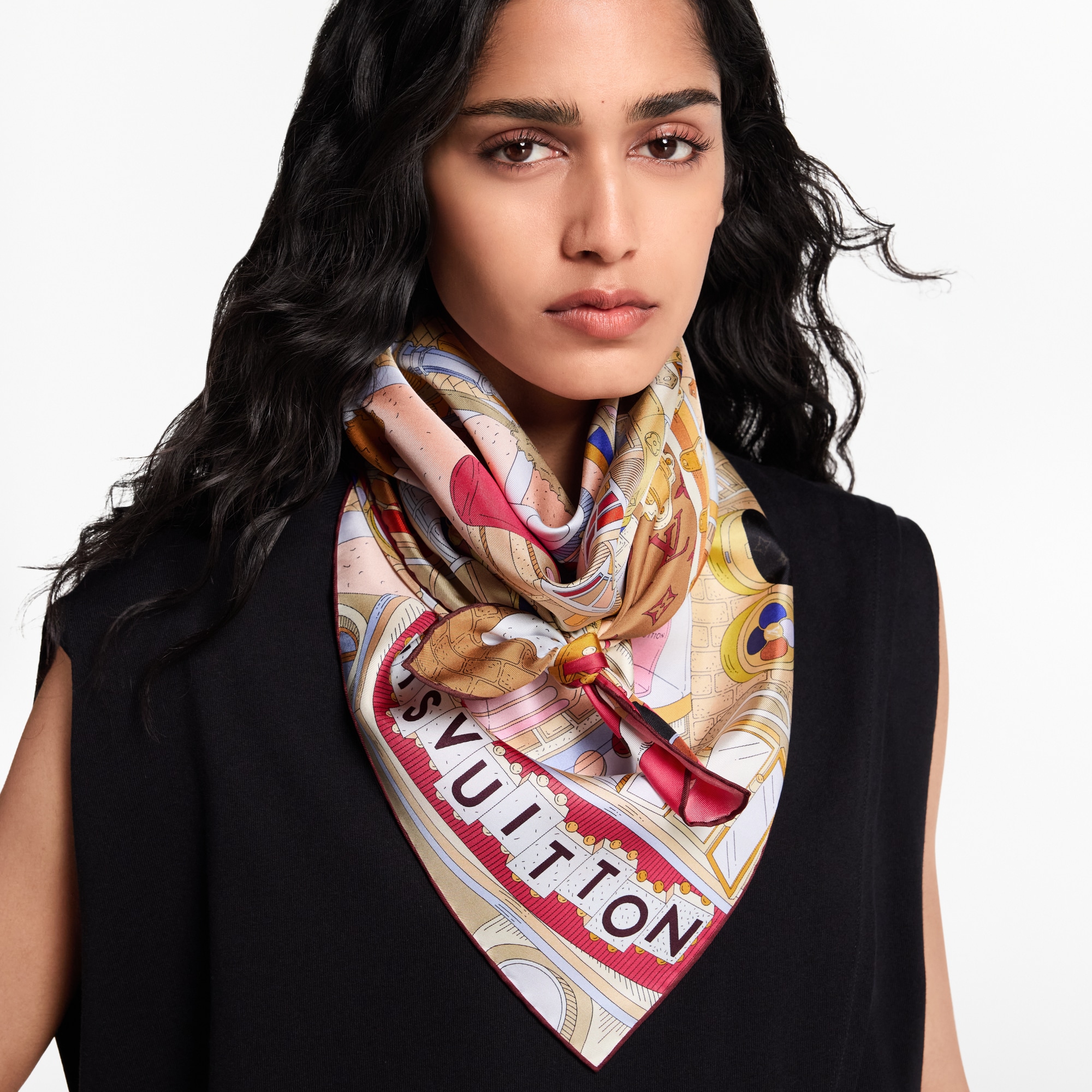 S00 Accessories Silk Squares and Bandeaus  Paris En Beaute Square 90 | Louis Vuitton ® (Product zoom)