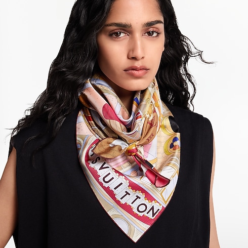 S00 Accessories Silk Squares and Bandeaus Paris En Beaute Square 90 | Louis Vuitton ® (Product zoom)