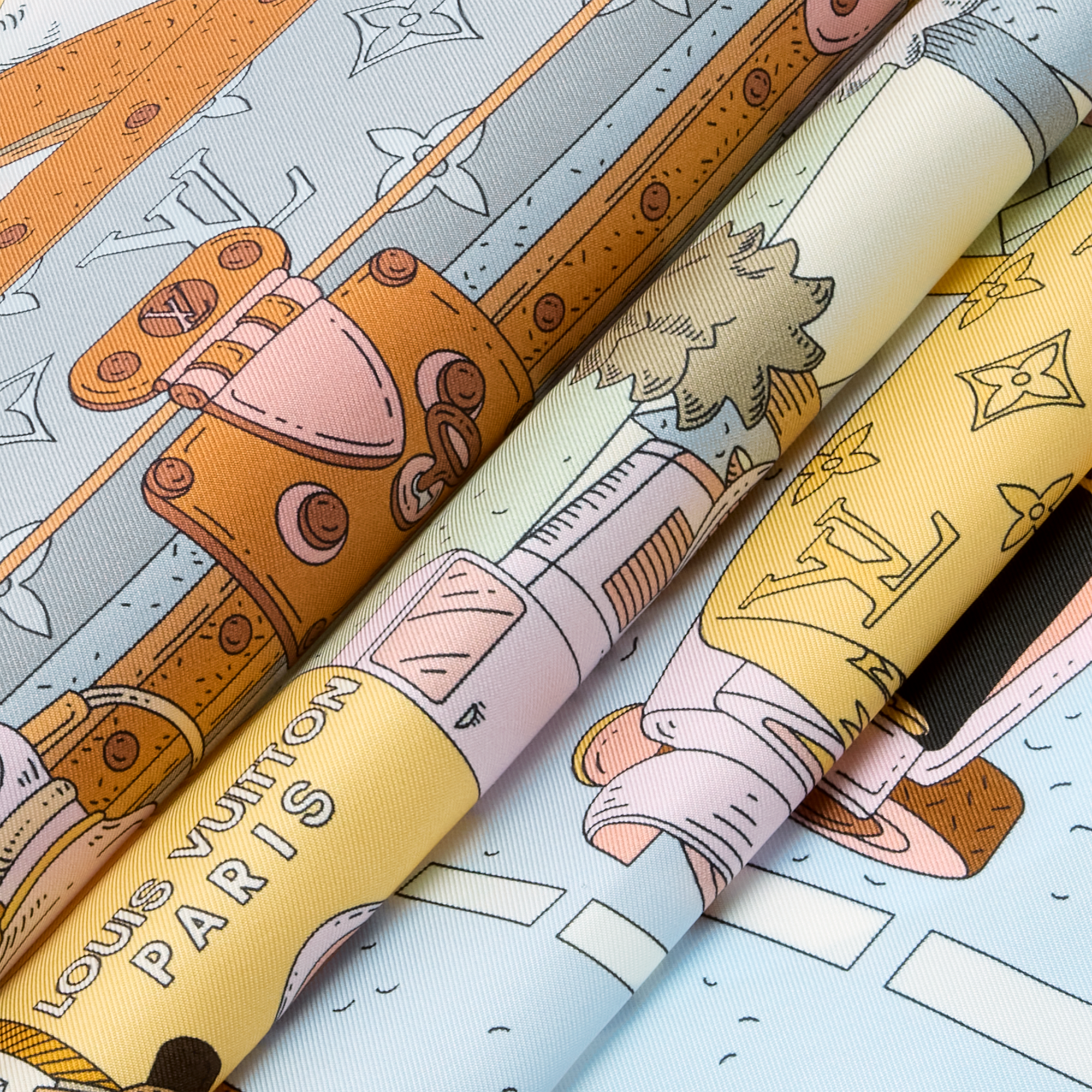 S00 Accessories Silk Squares and Bandeaus  Paris En Beaute Square 90 | Louis Vuitton ® (Product zoom)