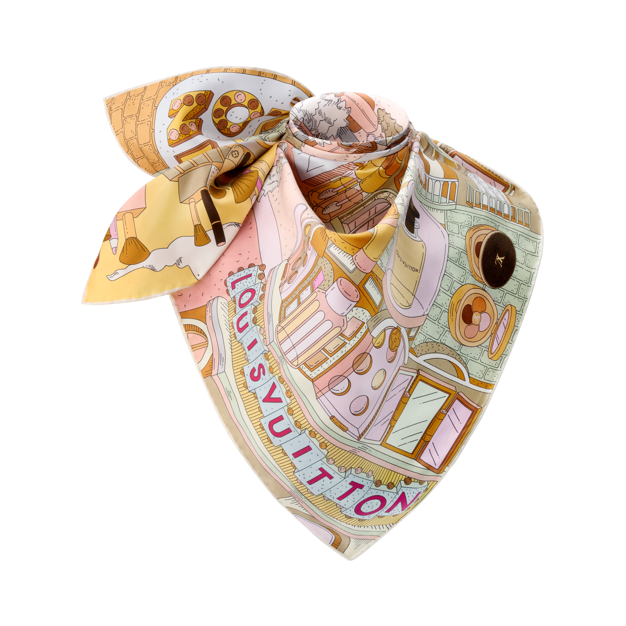 S00 Accessories Silk Squares and Bandeaus  Paris En Beaute Square 90 | Louis Vuitton ® (Product zoom)