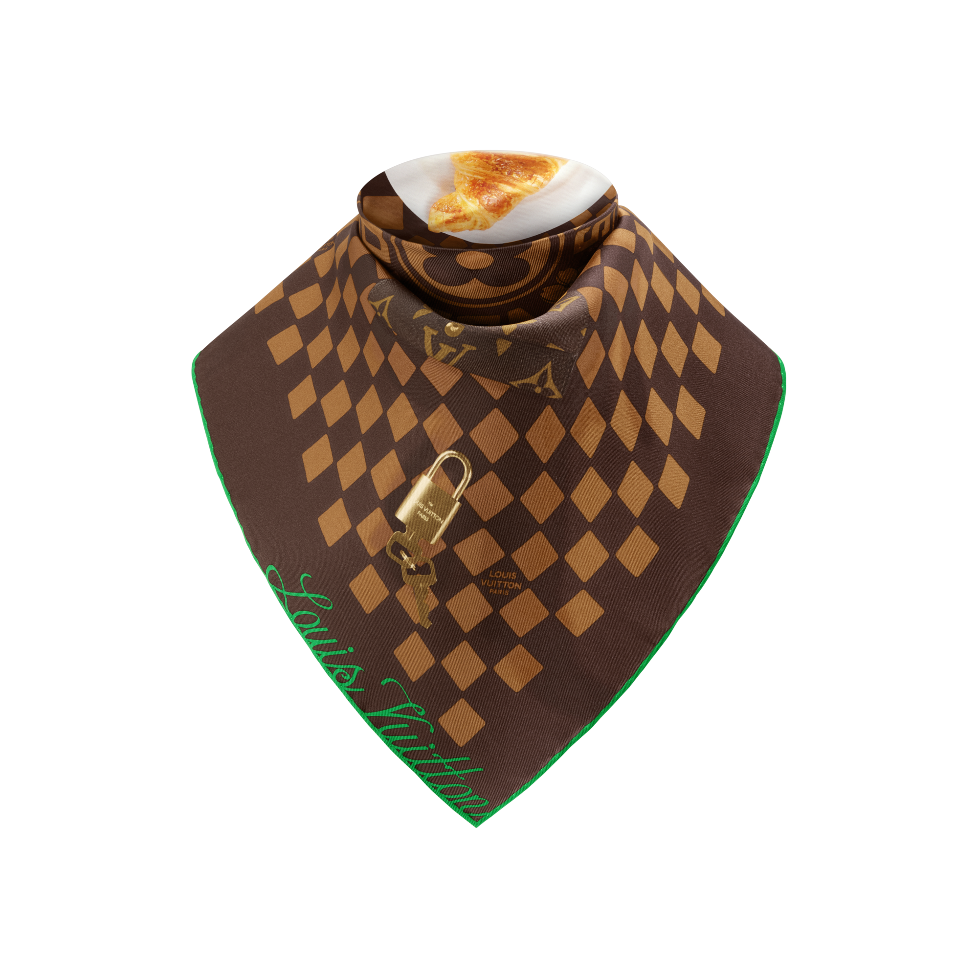 S00 Accessories Silk and Bandanas Parisian Breakfast Bandana | Louis Vuitton ® (Product zoom)