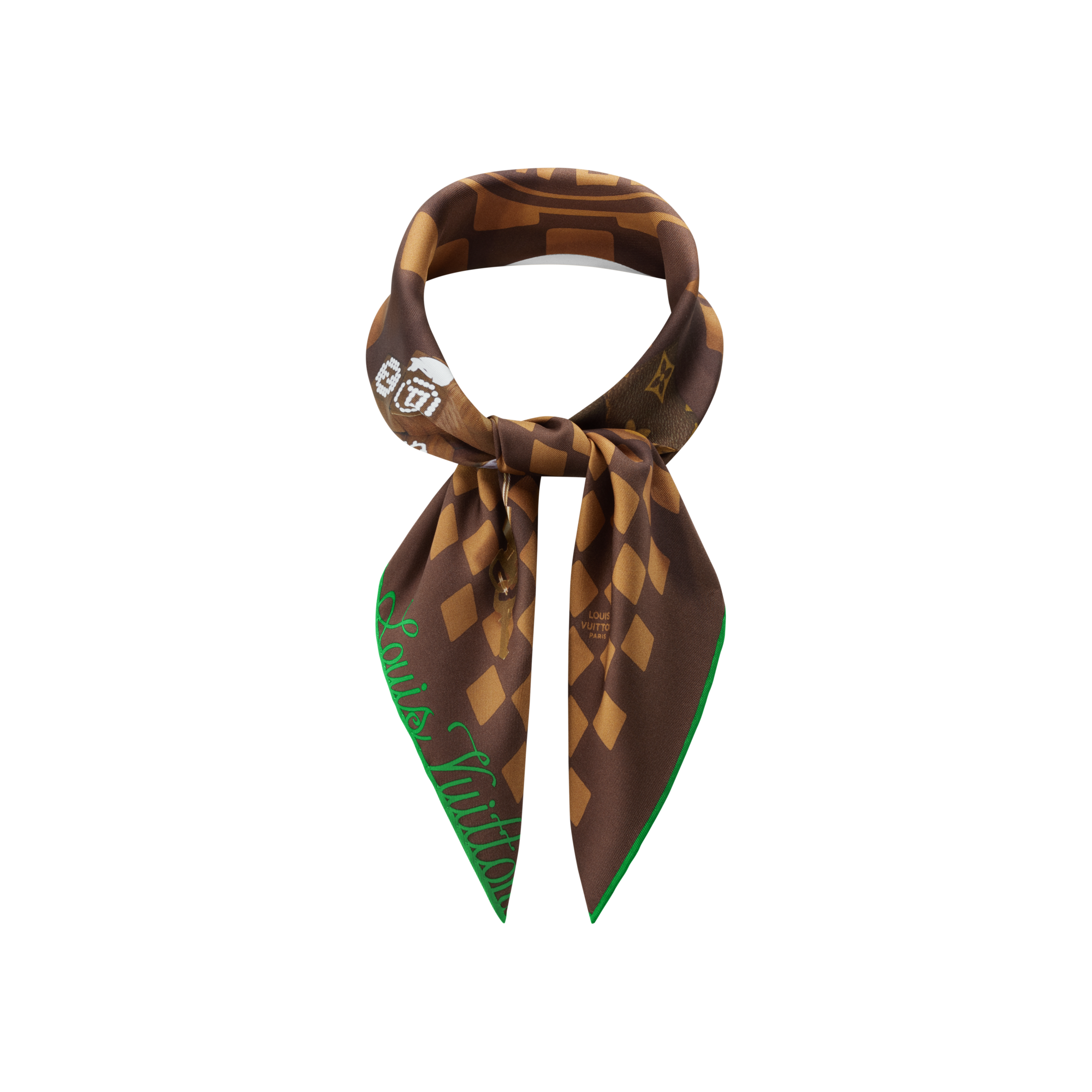 S00 Accessories Silk and Bandanas Parisian Breakfast Bandana | Louis Vuitton ® (Product zoom)