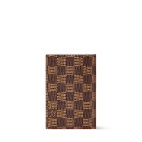 Damier Ebene Small Leather Goods Card Holders and Key Holders Passport Cover | Louis Vuitton ® (Product zoom)