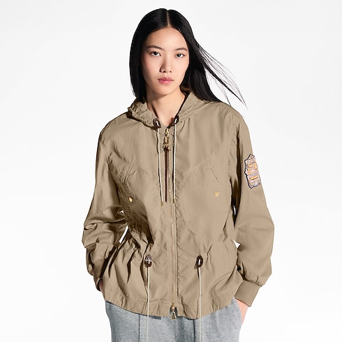 Ready-to-Wear Coats and Jackets Peach-Effect Peplum Parka | Louis Vuitton ® (Product zoom)