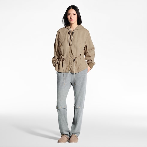 Ready-to-Wear Coats and Jackets Peach-Effect Peplum Parka | Louis Vuitton ® (Product zoom)