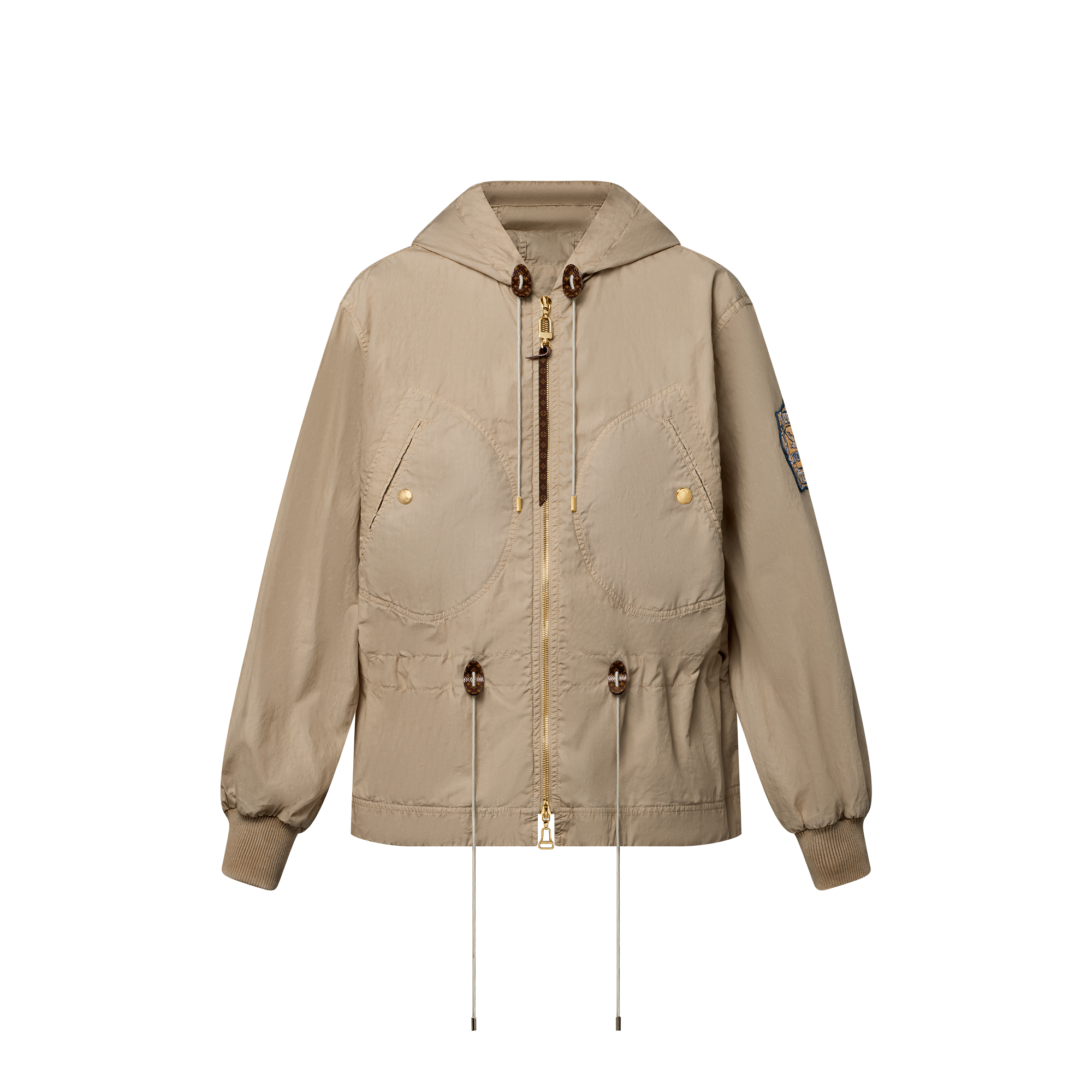  Ready-to-Wear Coats and Jackets Peach-Effect Peplum Parka | Louis Vuitton ® (Product zoom)
