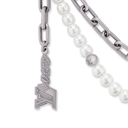 S00 Accessories Key Holders and Bag Charms Pearls Chain Belt and Bag Charm | Louis Vuitton ® (Product zoom)