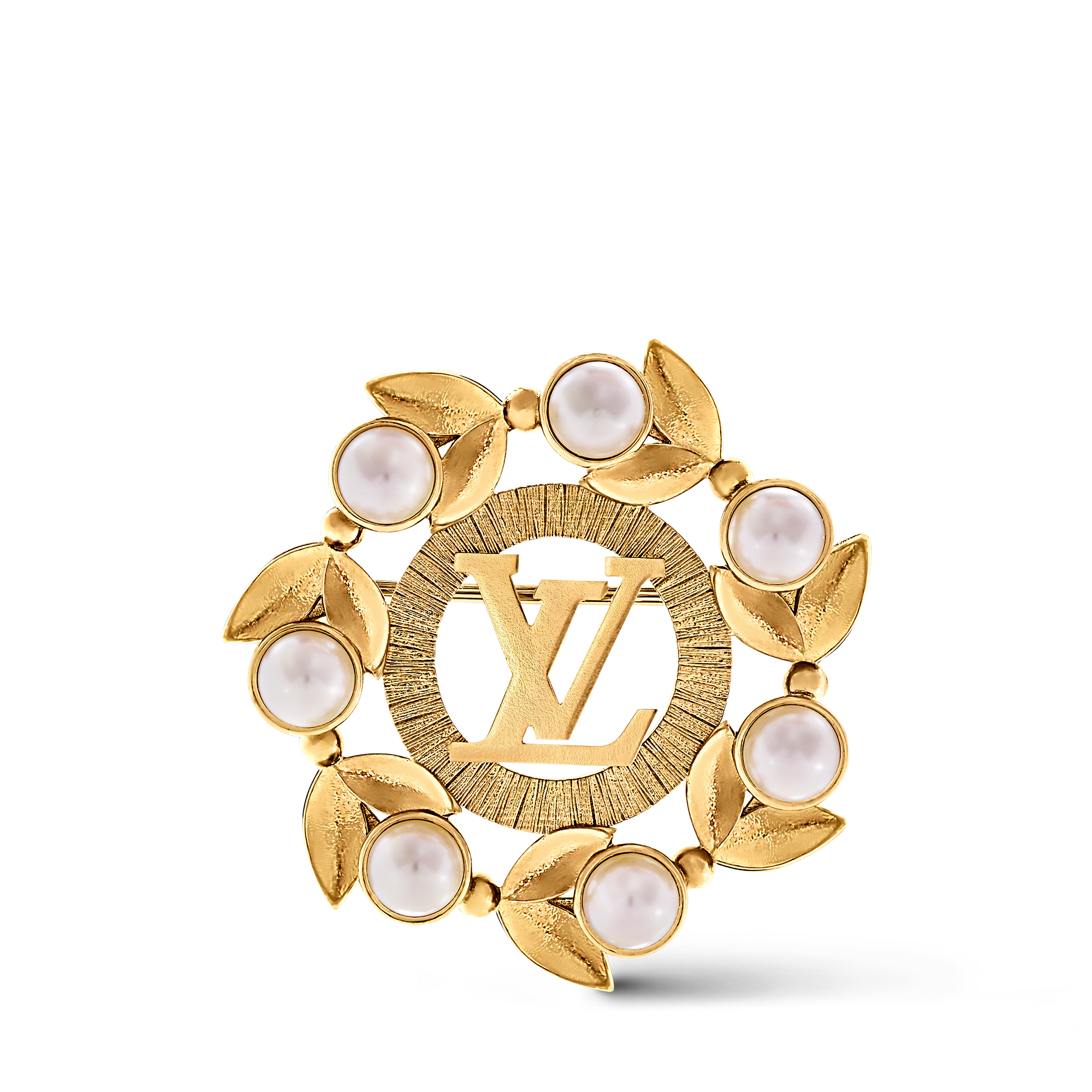 Pearls Flower  Brooch