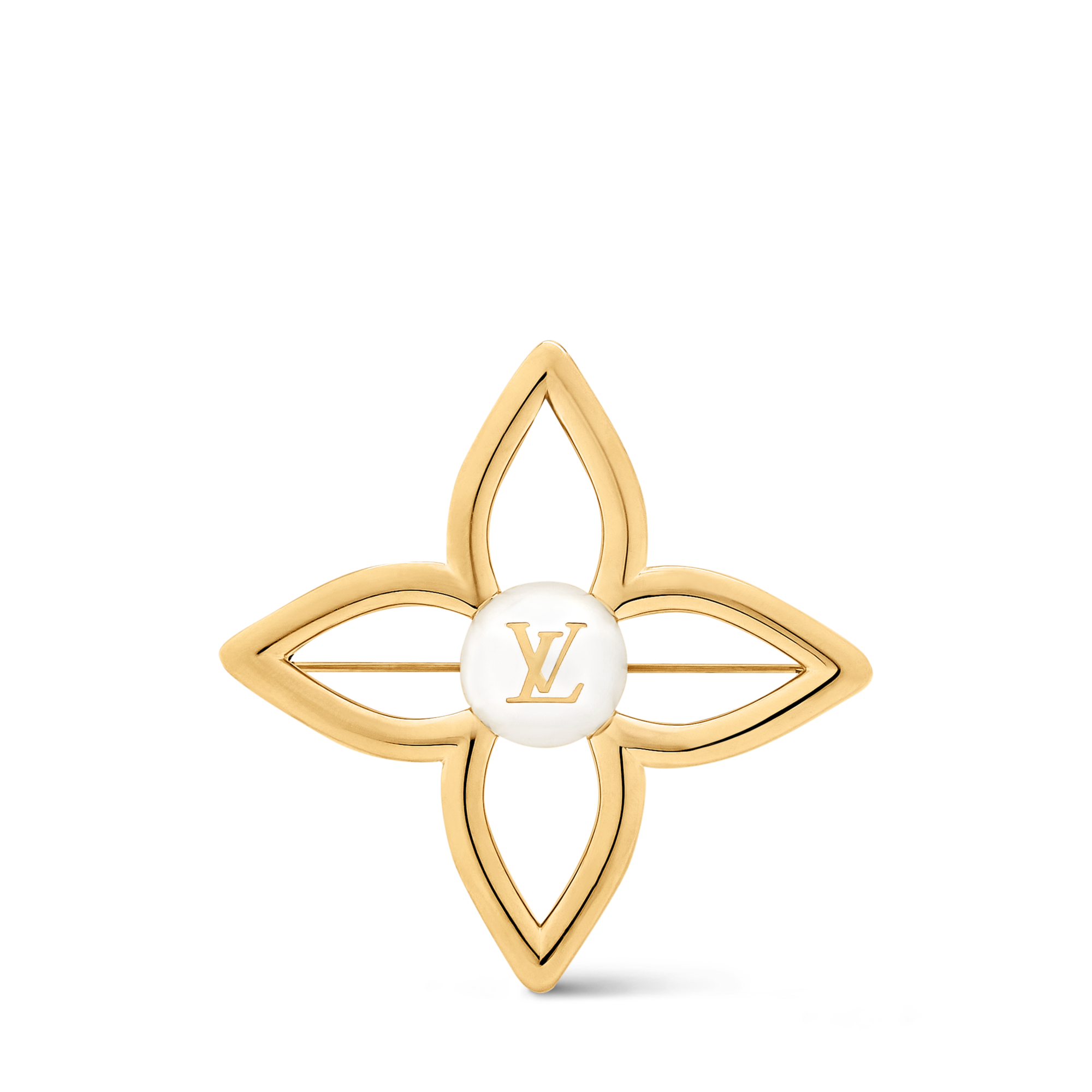 LOUIS VUITTON ルイヴィトン ロゴ ピンブローチ 2026/24美品☆ルイ 