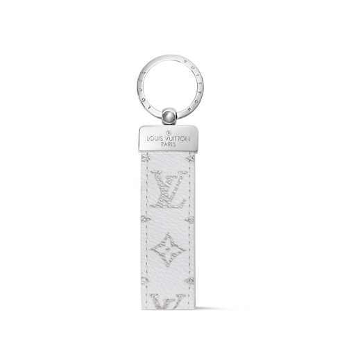 Pearly Monogram Dragonne Key Holder Front View