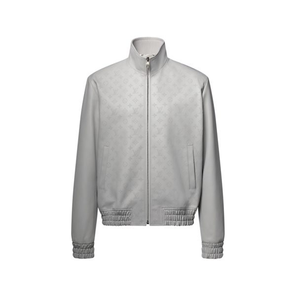 Louis Vuitton perforated monogram leather track top