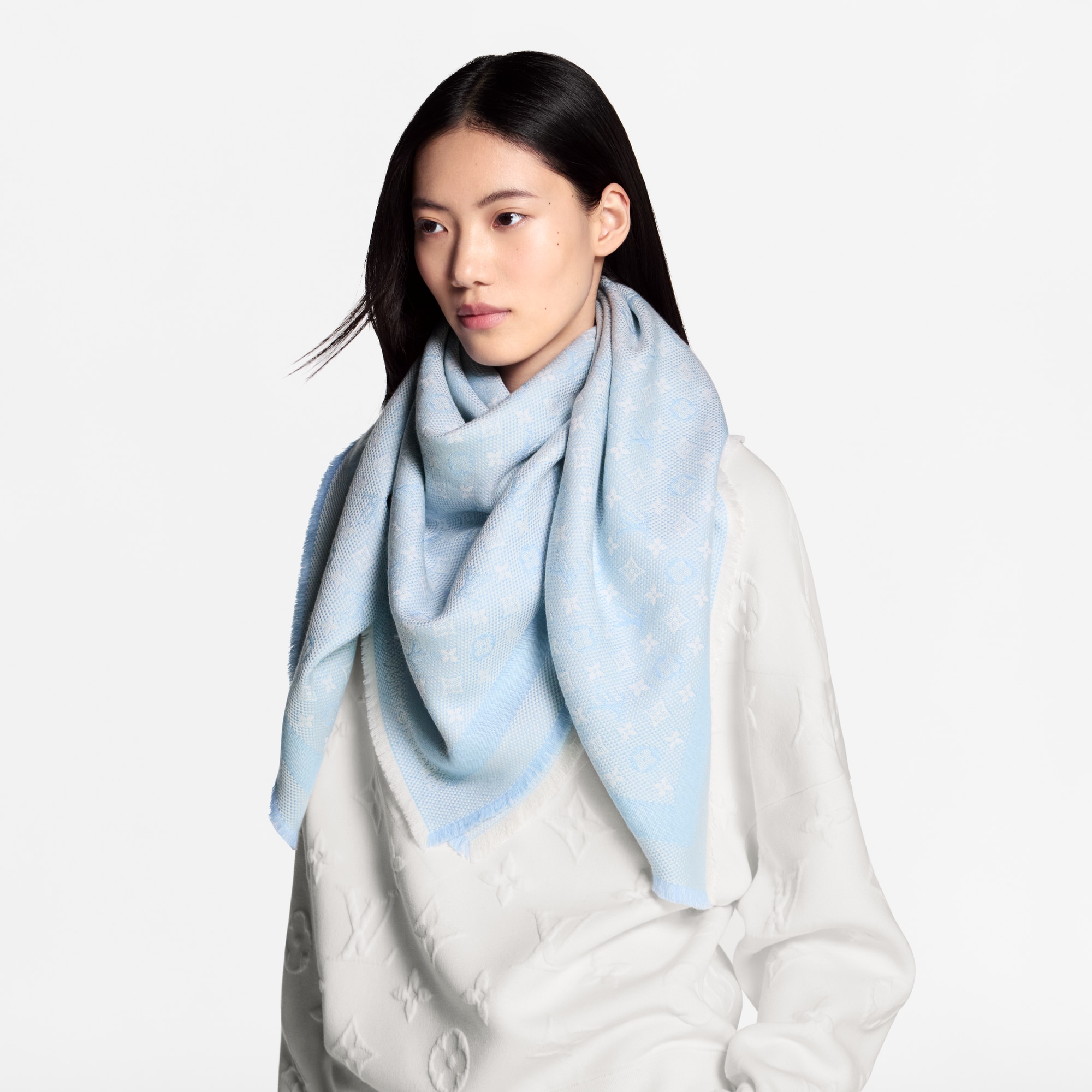 S00 Accessories Shawls and Stoles Petit Natte Shawl | Louis Vuitton ® (Product zoom)