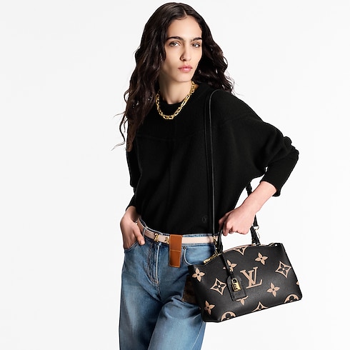 Bicolor Monogram Empreinte Leather Handbags All Handbags Petit Palais | Louis Vuitton ® (Product zoom)