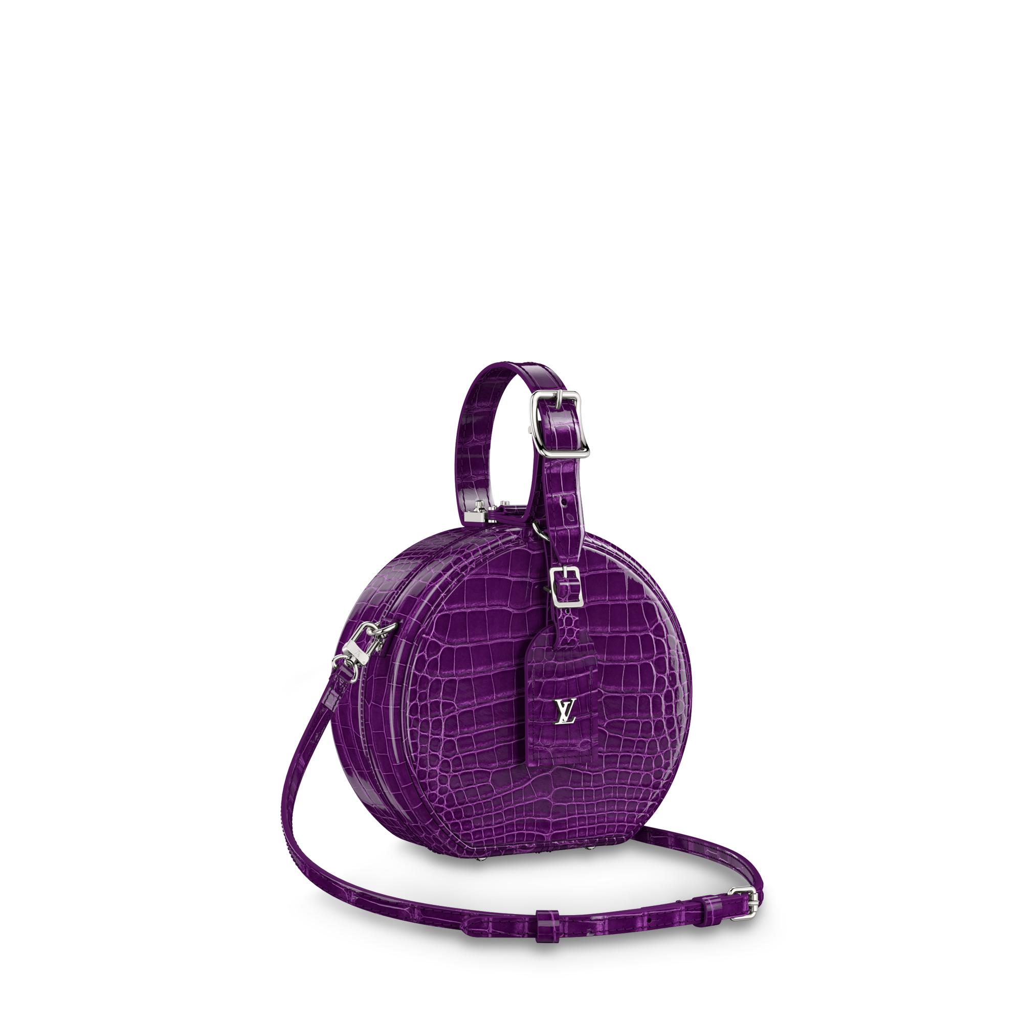 purple lv bag