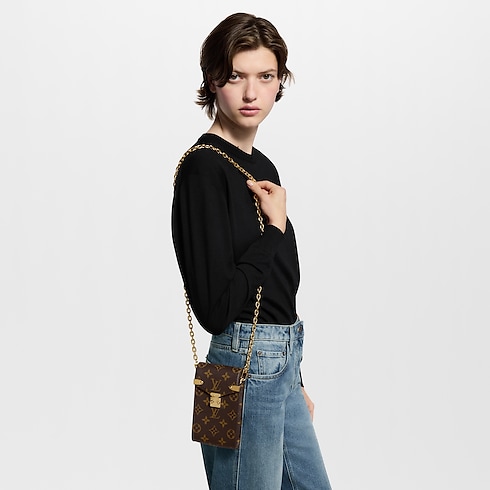 Monogram Small Leather Goods Newness Phone Pouch Métis | Louis Vuitton ® (Product zoom)
