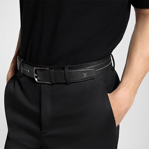 Accessories Belts Pin Heritage Stitch 35mm Belt | Louis Vuitton ® (Product zoom)