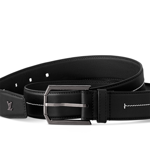 Accessories Belts Pin Heritage Stitch 35mm Belt | Louis Vuitton ® (Product zoom)