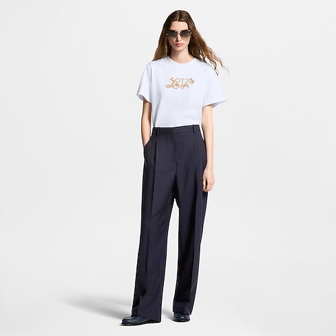Ready-to-Wear Pants Pinstriped Tailored Pants | Louis Vuitton ® (Product zoom)