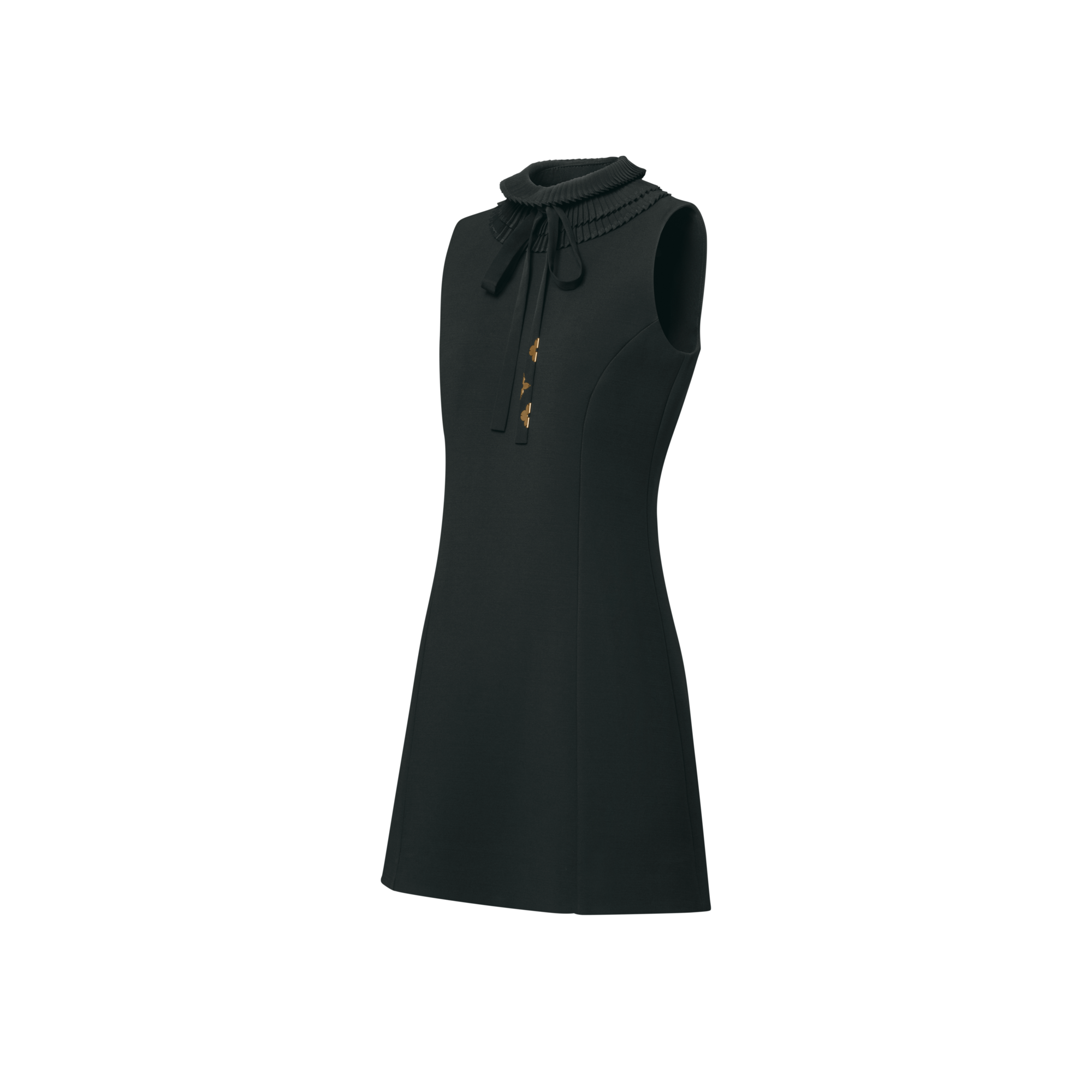  Ready-to-Wear Dresses Pleat Collar Fitted Dress | Louis Vuitton ® (Product zoom)