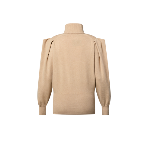 Ready-to-Wear Knitwear Pleat Shoulder Cashmere Pullover | Louis Vuitton ® (Product zoom)