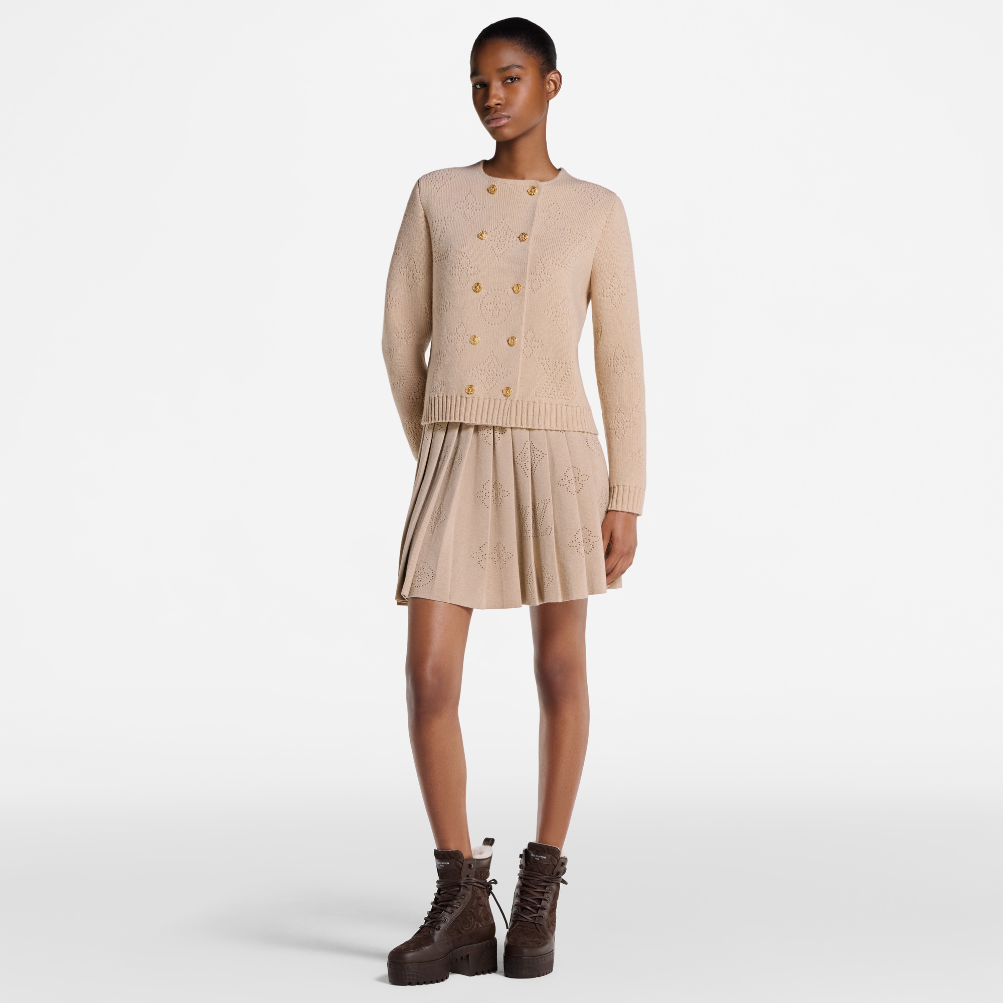  Ready-to-Wear Skirts and Shorts Pleated Mahina Knit Skirt | Louis Vuitton ® (Product zoom)
