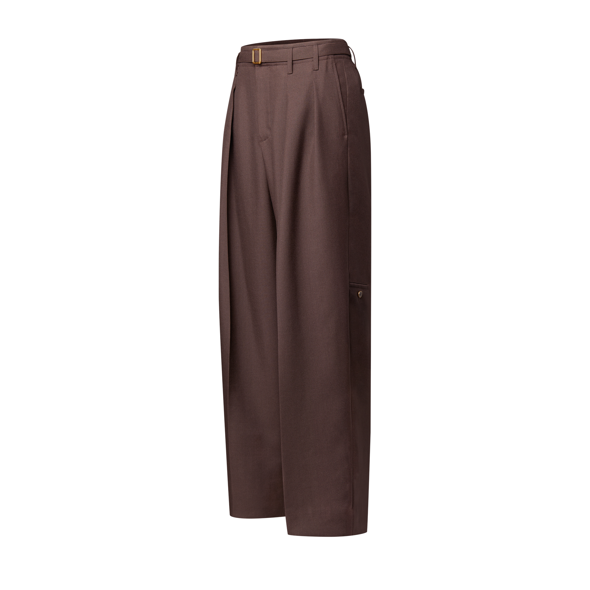 Louis Vuitton Pleated Mohair Pants Coffee Bean. Size 54
