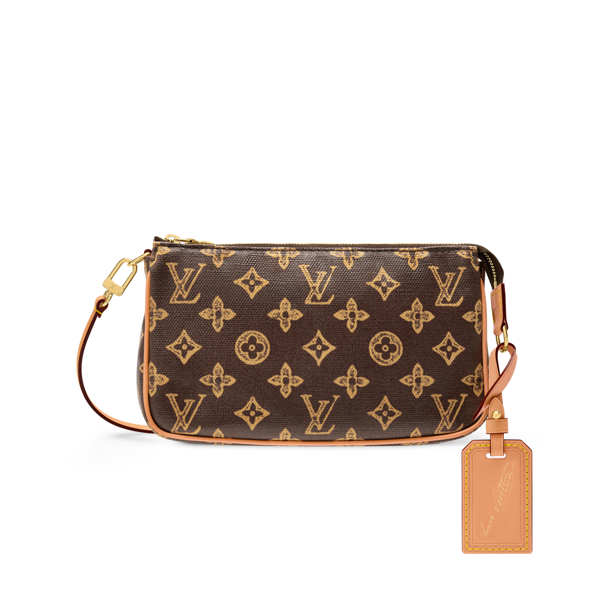 Louis Vuitton ブラウンレザーポーチ LOUIS VUITTON（ルイ・ヴィトン 