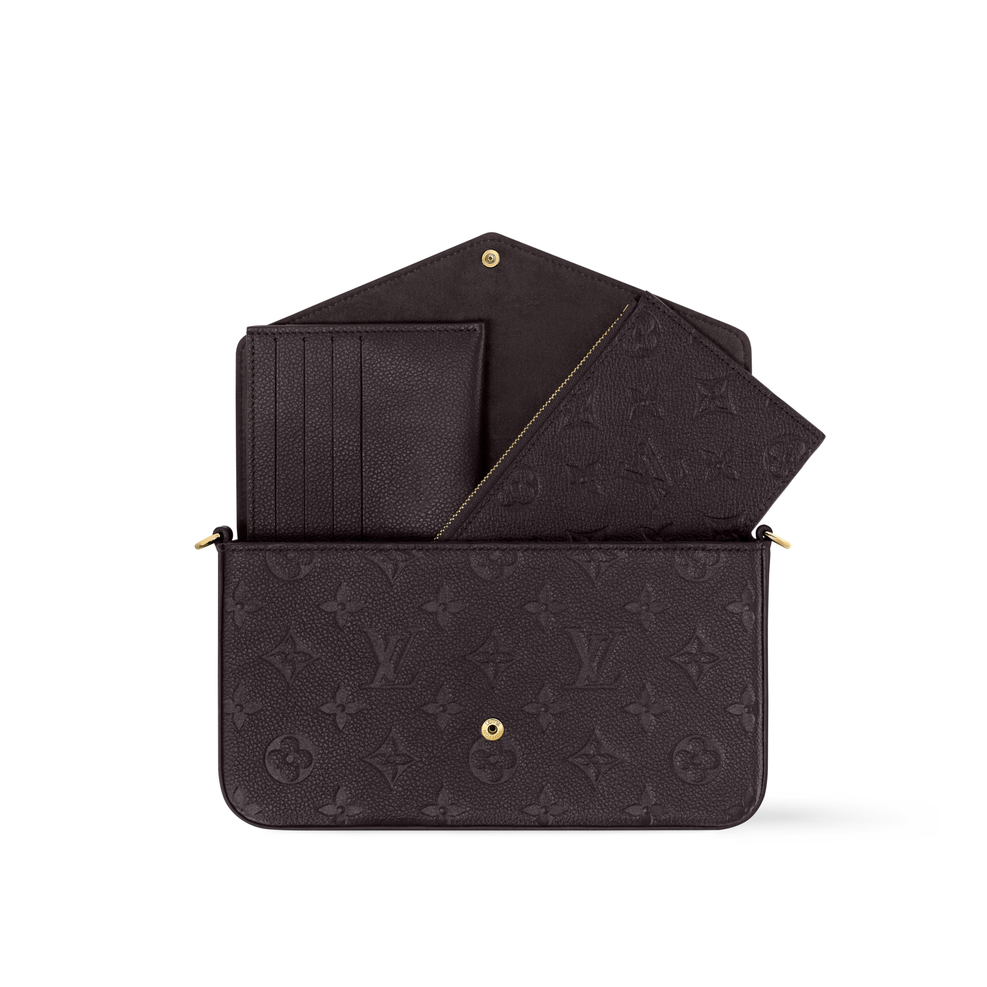 Monogram Empreinte Leather Small Leather Goods Wallets on Chain and Nano Bags Pochette Félicie | Louis Vuitton ® (Product zoom)