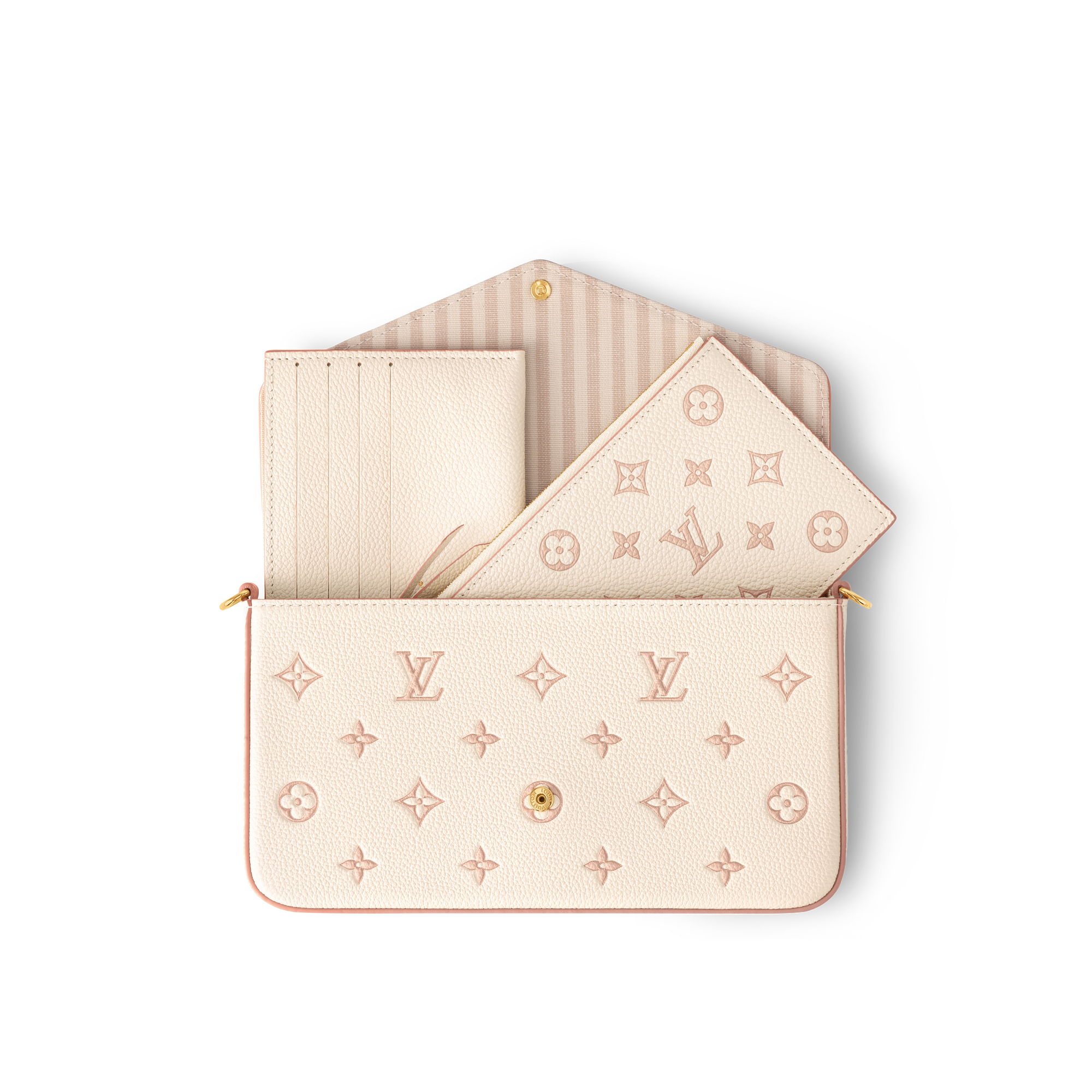 Monogram Empreinte Leather Small Leather Goods Wallets on Chain and Nano Bags Pochette Félicie | Louis Vuitton ® (Product zoom)